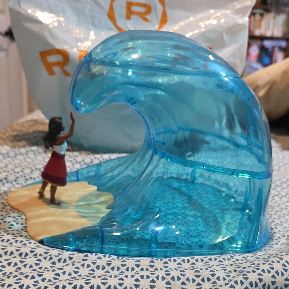 Disney Moana 2 Popcorn Bucket Container Blue Wave